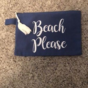 Beach Please Zipper Pouch